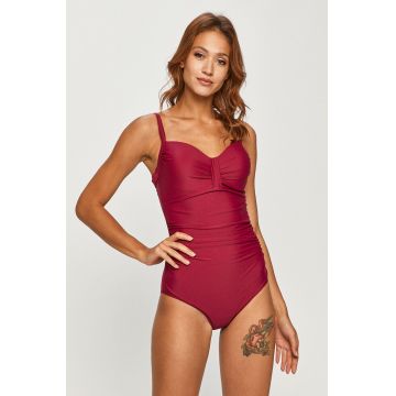 Aqua Speed costum de baie dintr-o bucată Olivia culoarea violet, cupa rigidizata