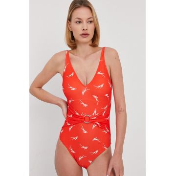 MICHAEL Michael Kors Costum de baie culoarea rosu, cupa usor rigidizata