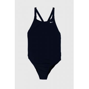 Nike costum de baie dintr-o bucată Hydrastrong Solid culoarea albastru marin, cupa moale
