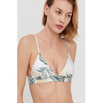 Rip Curl Sutien de baie culoarea alb, cupa usor rigidizata