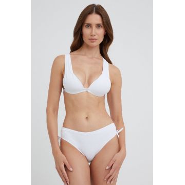 Answear Lab sutien de baie culoarea alb, cupa rigidizata