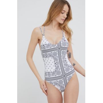 Champion costum de baie dintr-o bucată 115062 culoarea alb, cupa moale