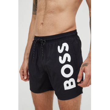 BOSS pantaloni scurti de baie culoarea negru