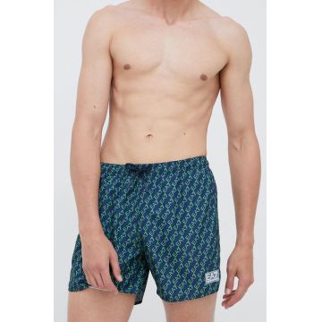 EA7 Emporio Armani pantaloni scurti de baie culoarea albastru marin