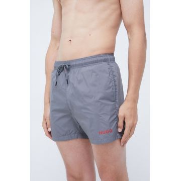 HUGO pantaloni scurti de baie culoarea gri, 50469304