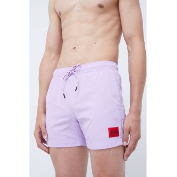 HUGO pantaloni scurti de baie culoarea violet