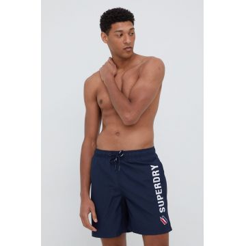 Superdry pantaloni scurti de baie culoarea albastru marin