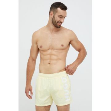 HUGO pantaloni scurți de baie culoarea bej 50469311