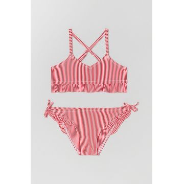 OVS costum de baie pentru copii din două piese culoarea rosu