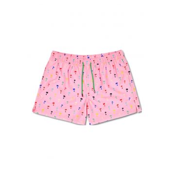 Pantaloni scurti de baie cu imprimeu tropical