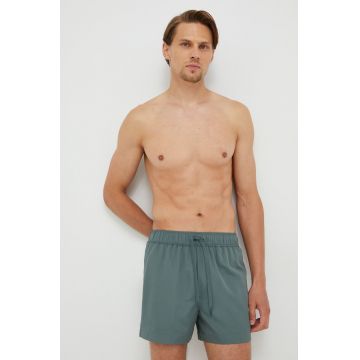 Samsoe Samsoe pantaloni scurti de baie barbati, culoarea verde, neted
