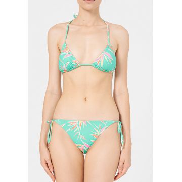 Sutien de baie triunghiular cu model floral