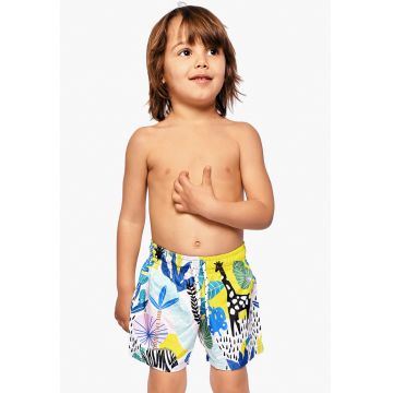 Pantaloni scurti de baie cu model tropical
