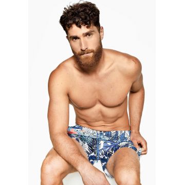 Pantaloni scurti de baie cu model tropical