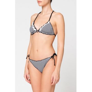 Slip brazilian cu model gingham si prindere laterala Luma Babydoll