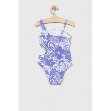 Abercrombie & Fitch costum de baie dintr-o bucată pentru copii culoarea violet