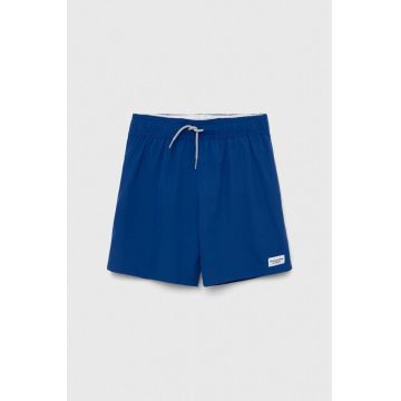 Abercrombie & Fitch pantaloni scurti de baie copii culoarea albastru marin