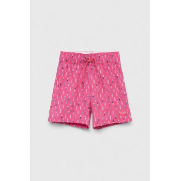 Abercrombie & Fitch pantaloni scurti de baie copii culoarea roz