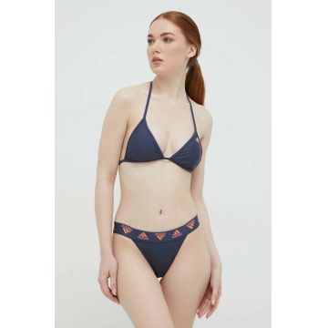 adidas Performance costum de baie din două piese Culoarea albastru marin, cupa usor rigidizata