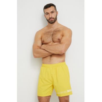BOSS pantaloni scurti de baie culoarea galben