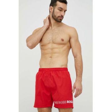 BOSS pantaloni scurti de baie culoarea rosu