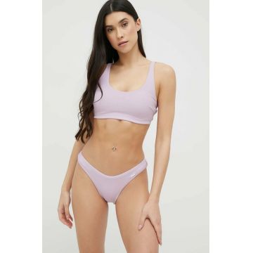 Fila costum de baie culoarea roz, cupa usor rigidizata