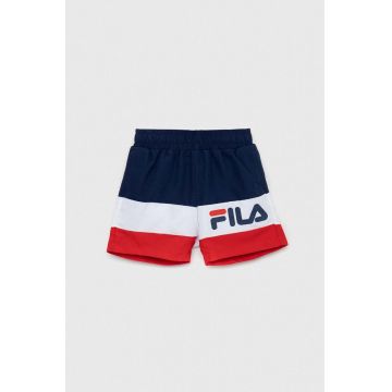 Fila pantaloni scurti de baie copii culoarea albastru marin