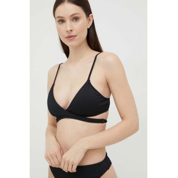 Hollister Co. sutien de baie culoarea negru, cupa usor rigidizata