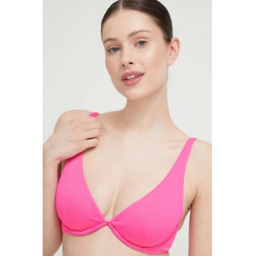 Hollister Co. sutien de baie culoarea roz, cupa moale