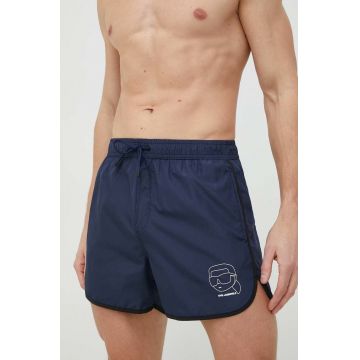 Karl Lagerfeld pantaloni scurti de baie culoarea albastru marin