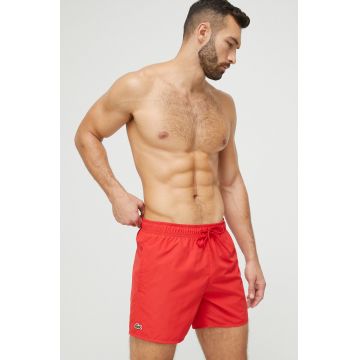 Lacoste pantaloni scurți de baie culoarea roșu MH6270-528