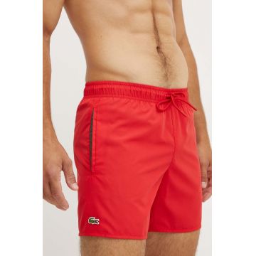 Lacoste pantaloni scurti de baie culoarea rosu, MH6270 Lacoste pantaloni scurti de baie culoarea rosu, MH6270