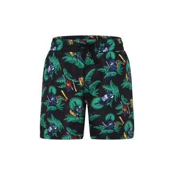 Lego pantaloni scurti de baie copii culoarea negru