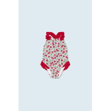 Mayoral costum de baie dintr-o bucată pentru bebeluși culoarea rosu