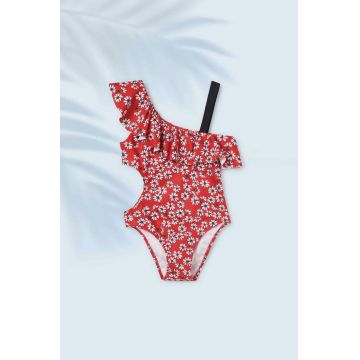 Mayoral costum de baie dintr-o bucată pentru copii culoarea rosu