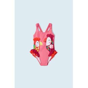 Mayoral costum de baie dintr-o bucată pentru copii culoarea roz