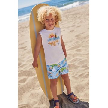 Mayoral pantaloni scurti de baie copii culoarea albastru marin