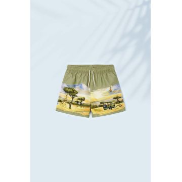 Mayoral pantaloni scurti de baie copii culoarea verde