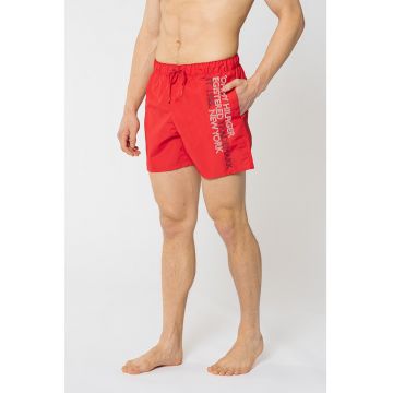 Pantaloni scurti de baie cu imprimeu logo