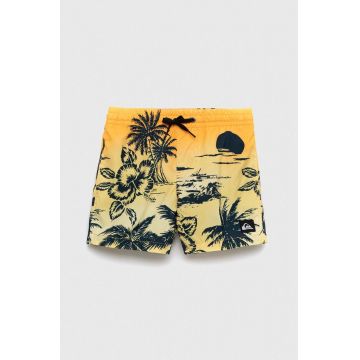 Quiksilver pantaloni scurti de baie copii culoarea portocaliu