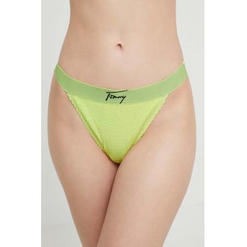 Tommy Jeans bikini brazilieni culoarea verde