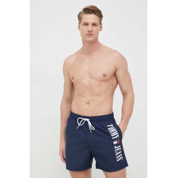 Tommy Jeans pantaloni scurti de baie culoarea albastru marin