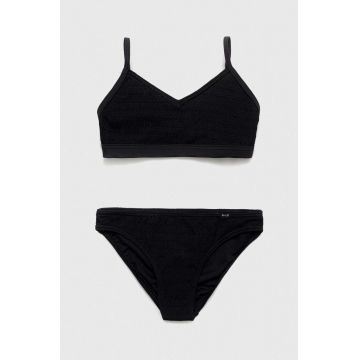 Abercrombie & Fitch costum de baie pentru copii din două piese culoarea negru