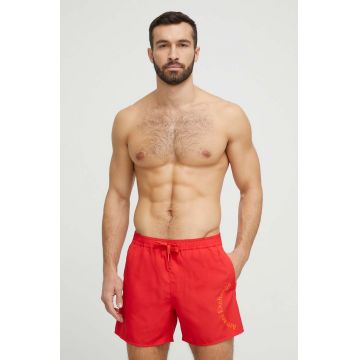 Armani Exchange pantaloni scurti de baie culoarea rosu