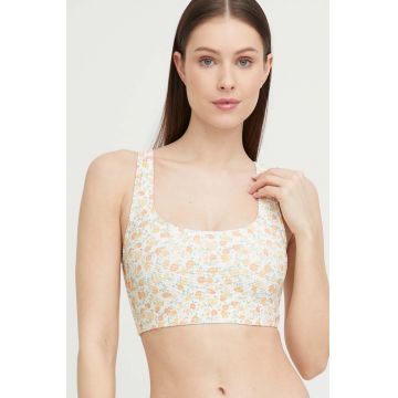 Billabong sutien de baie culoarea galben, cupa moale