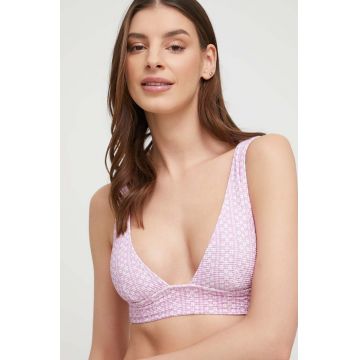 Billabong sutien de baie culoarea violet, cupa moale