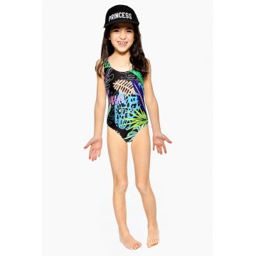 Costum de baie intreg cu imprimeu tropical