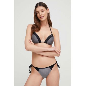 EA7 Emporio Armani costum de baie din două piese culoarea negru, cupa usor rigidizata