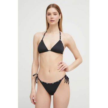 EA7 Emporio Armani costum de baie din două piese culoarea negru, cupa usor rigidizata