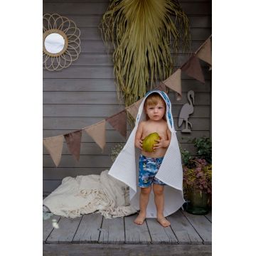 Jamiks pantaloni scurti de baie copii culoarea albastru marin